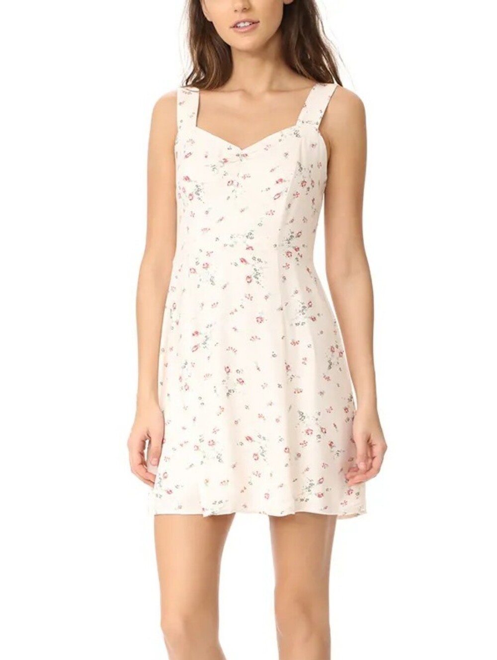 Wayf Cream Ditsy Floral Mini Dress | Small